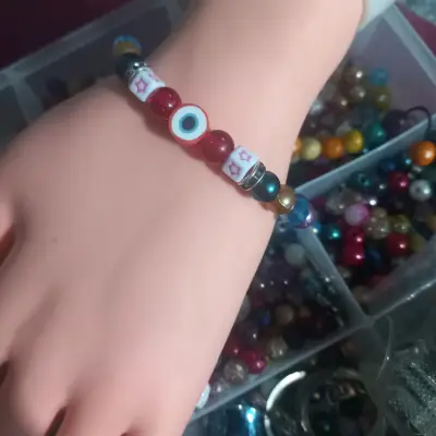 Pulsera de cuentas con ojo turco - miniatura 1