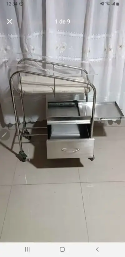 Cuna de bebé con estructura metálica - miniatura 2