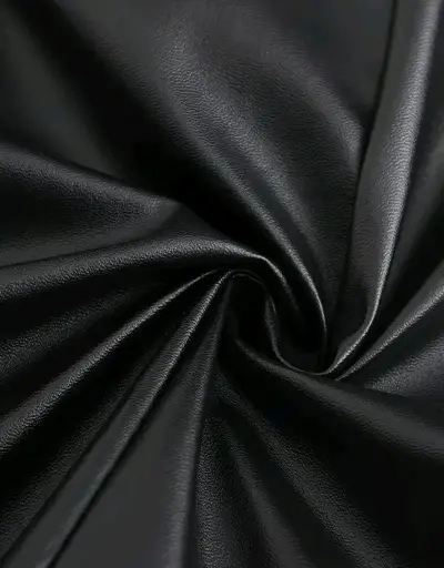 Abrigo largo de cuerina negro para hombre - miniatura 6