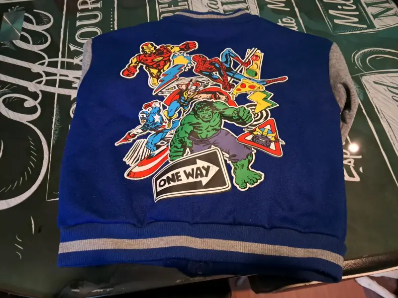 Chaqueta infantil Marvel Comics azul y gris - 2