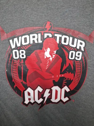 Polerón gris AC/DC World Tour 08/09. Talla 14 - miniatura 3