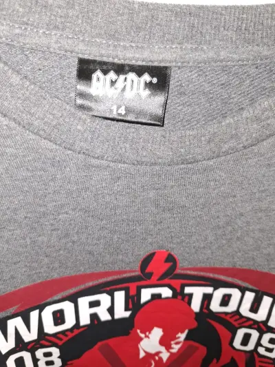 Polerón gris AC/DC World Tour 08/09. Talla 14 - miniatura 4