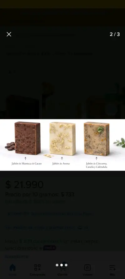 Jabón artesanal de hierbas naturales 100 grs - miniatura 4