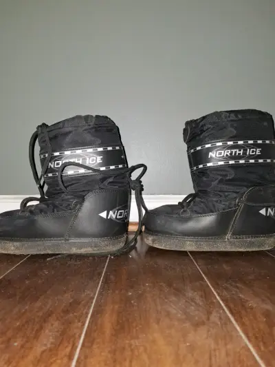 Botas de nieve negras para invierno - miniatura 2