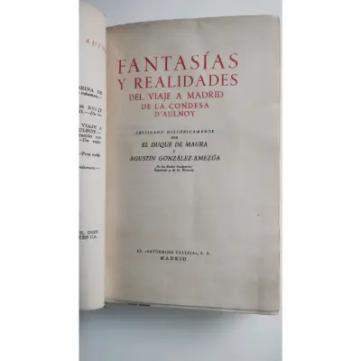 Fantasías y Realidades Condesa d'Aulnoy - miniatura 2