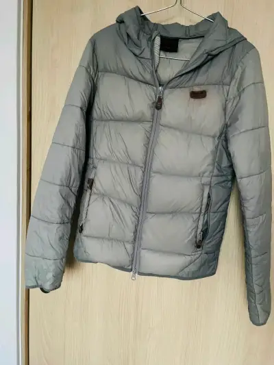 Chaqueta acolchada Hi-Tec gris con capucha - miniatura 4