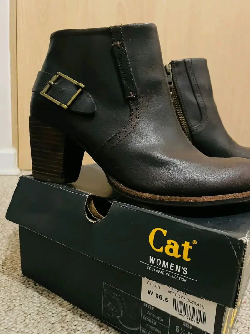 Botines de cuero Cat para mujer - 2