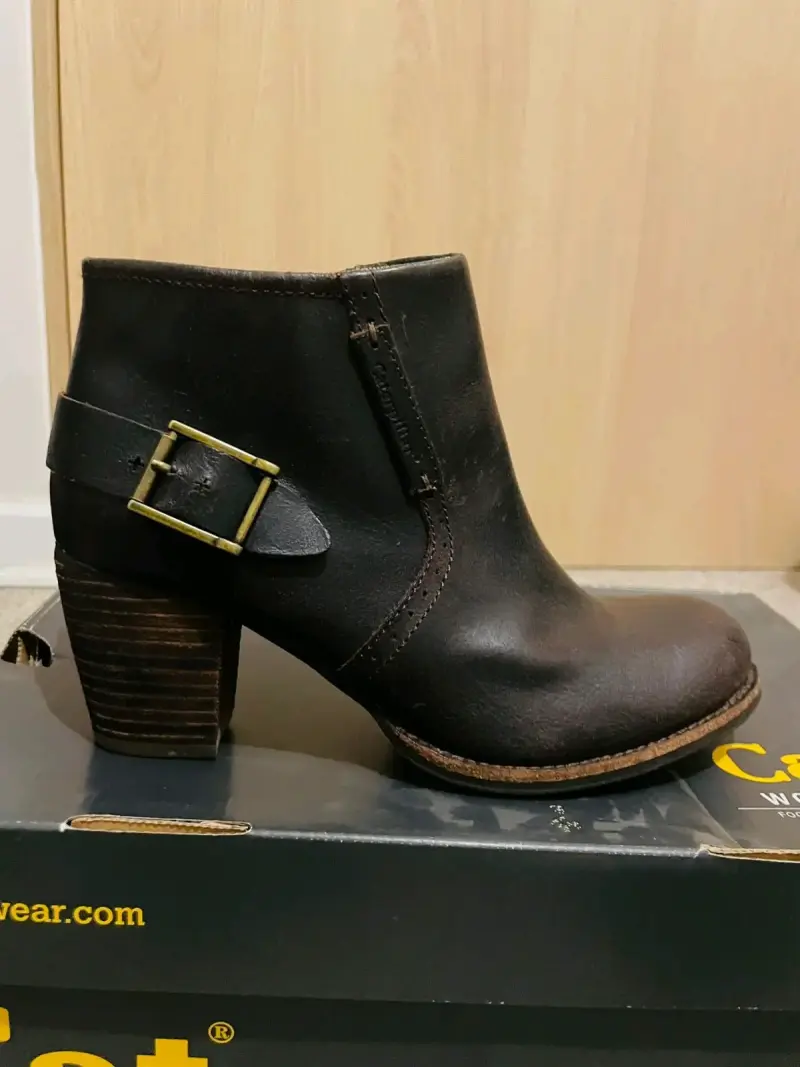 Botines de cuero Cat para mujer - 4