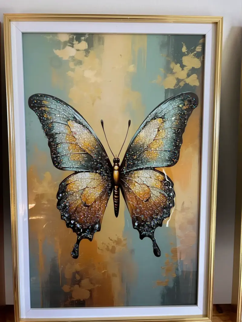 Set de cuadros decorativos con mariposas - 3