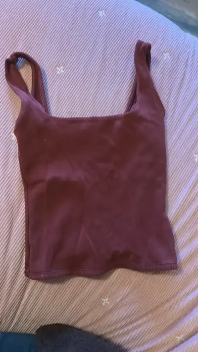 Top Zara  color burdeo - miniatura 1
