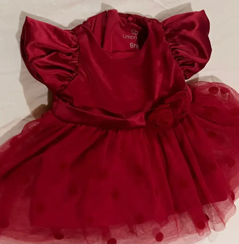 Vestido rojo Limonada para bebé de 6 meses - 3