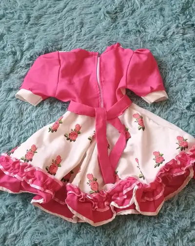 Vestido cueca infantil con estampado de flores - miniatura 2