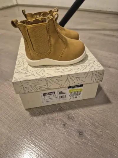Botines de niño color camel Coniglio - miniatura 1