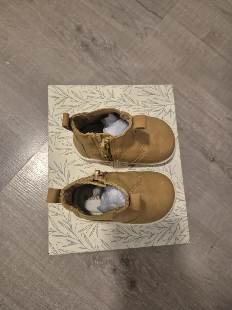 Botines de niño color camel Coniglio - 4