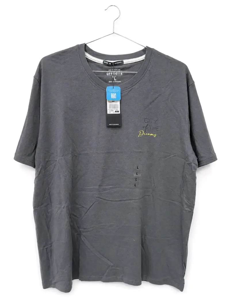Polera gris Ufficiale talla L - 1