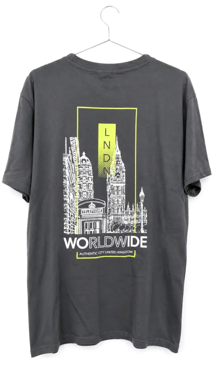 Polera gris Ufficiale talla L - 2