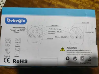 Monitor de bebé Bebeglo con diseño de gato - miniatura 3