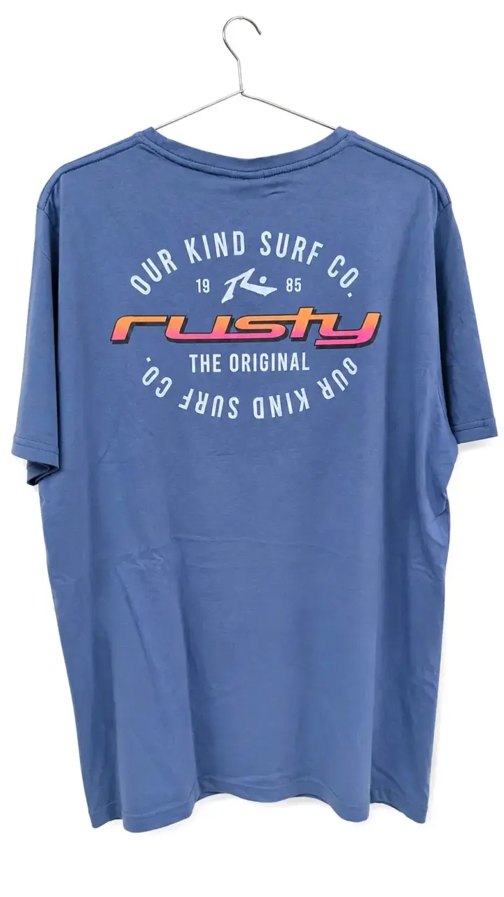 Polera azul Rusty con estampado frontal - 2