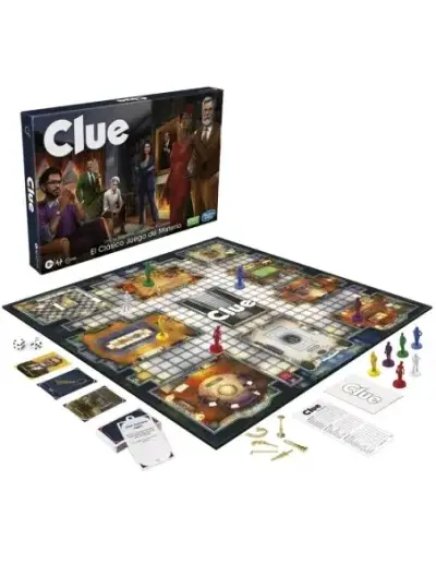 Juego de mesa Clue clásico de misterio - miniatura 2