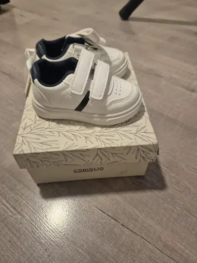 Zapatillas blancas para niños boulevard baby - miniatura 1