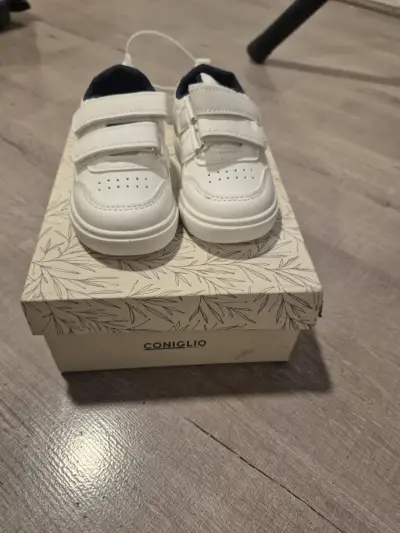Zapatillas blancas para niños boulevard baby - miniatura 2