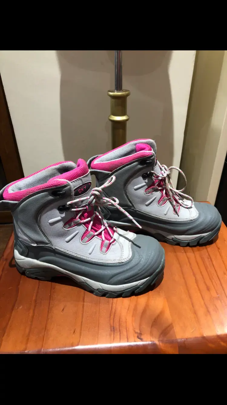 Botas de montaña CKY gris y rosado - 2