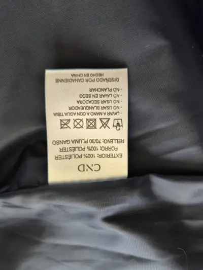 Parka sin mangas acolchada con capucha azul - miniatura 6