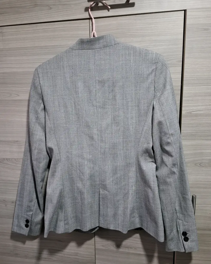 Blazer gris Zara Basic mujer - 3