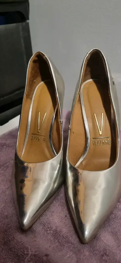 Zapatos de tacón plateados Vizzano - miniatura 1