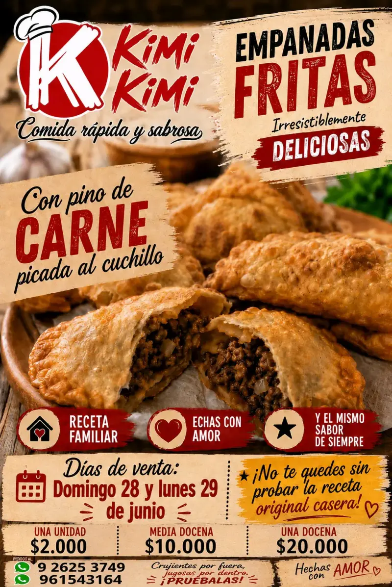 Empanadas fritas de carne