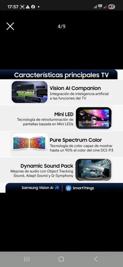 Smart Samsung Mini Led 55" M70H 4K UHD Vision Ai✨️ - miniatura 6