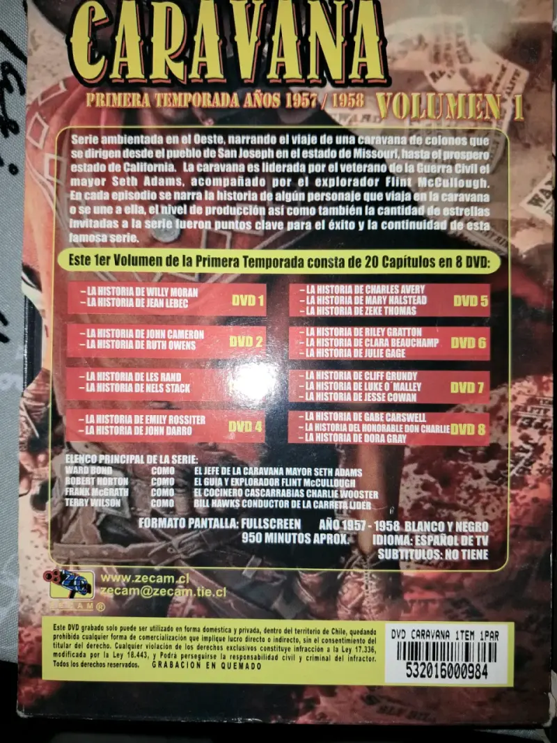 Colección DVD Caravana Temporada 1 Volumen 1 y 2 - 2