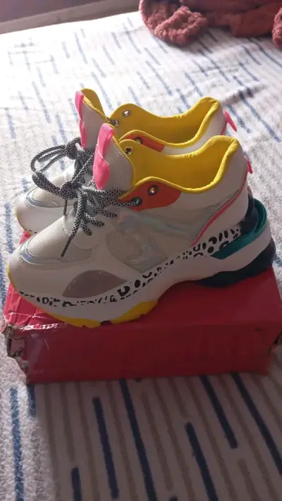 Zapatillas deportivas multicolor para mujer - miniatura 1