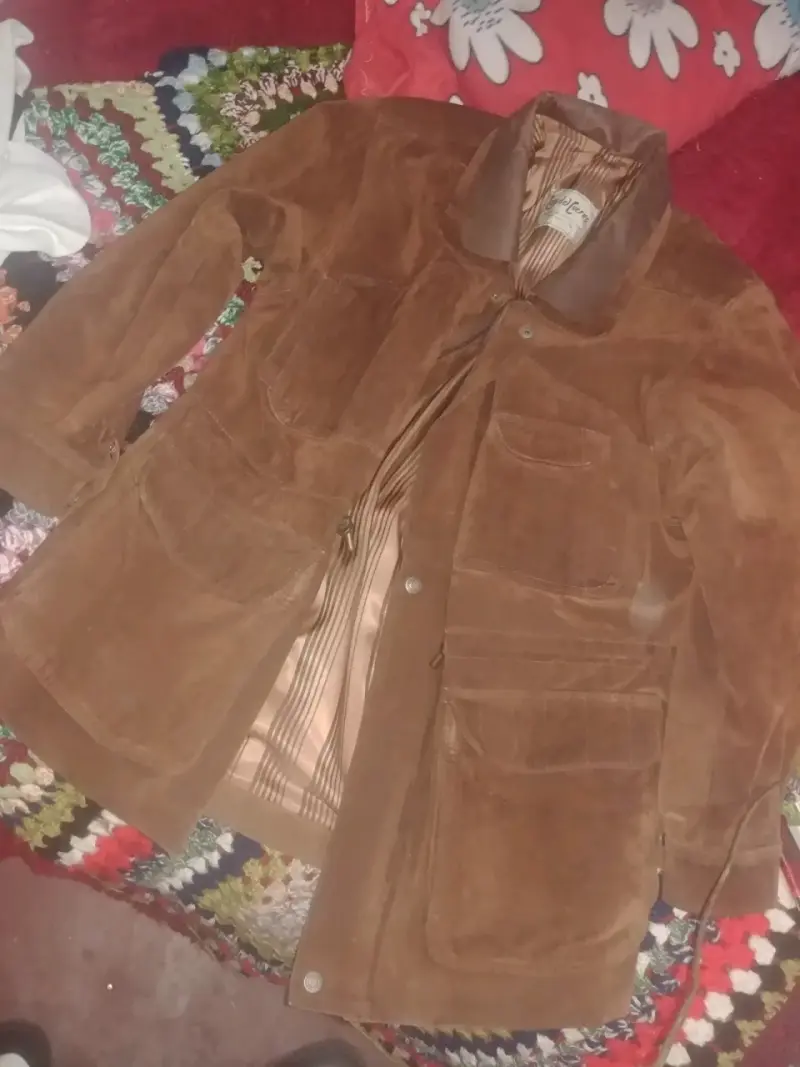 Chaqueta de gamuza marrón vintage - 3