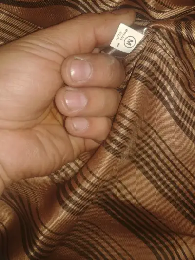 Chaqueta de gamuza marrón vintage - miniatura 4