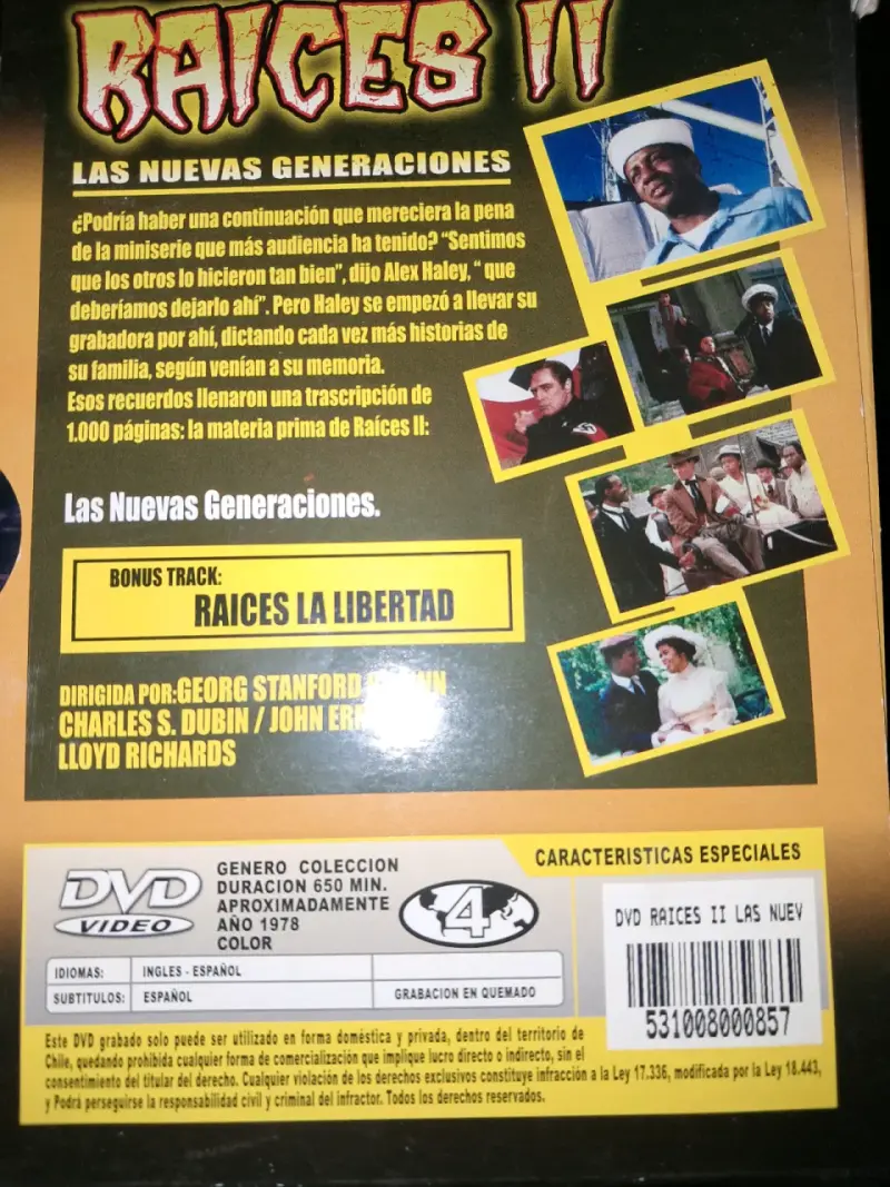 Colección de DVDs Raíces y Raíces II - 5