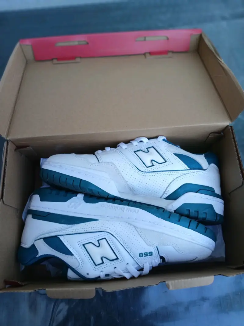Zapatillas deportivas New Balance blancas y verdes - 3
