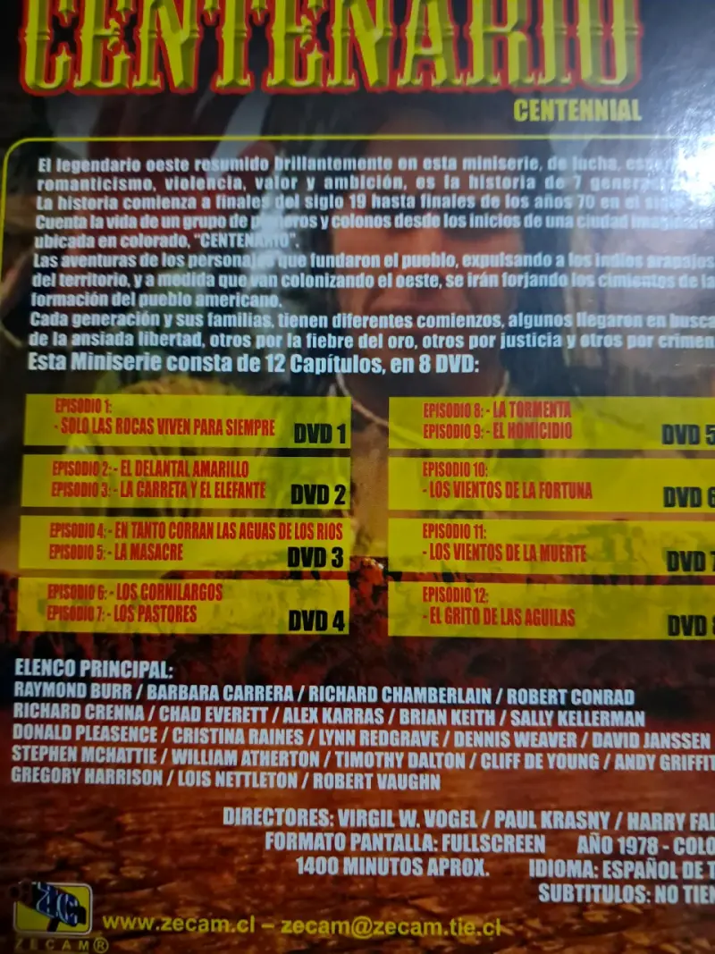 Serie de culto Centenario en DVD - 2