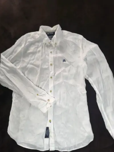 Camisa blanca de lino para hombre Cascais - miniatura 1