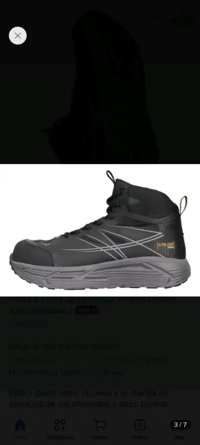 Botas de seguridad negras con punta reforzada - miniatura 2