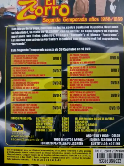 Colección El Zorro 20 DVDs - Series de Culto - miniatura 5