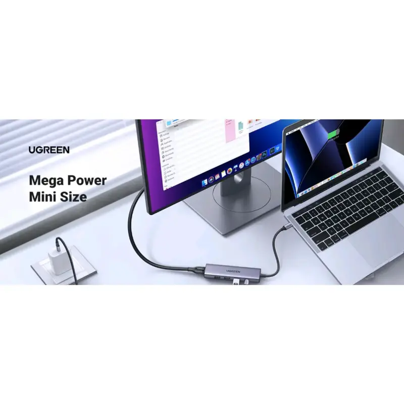 Hub USB-C UGREEN 6 en 1 con HDMI 4K - 3
