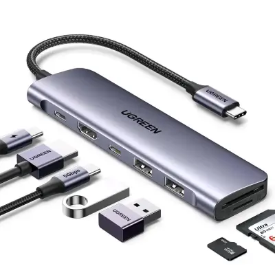 Hub USB-C UGREEN con múltiples puertos - miniatura 1
