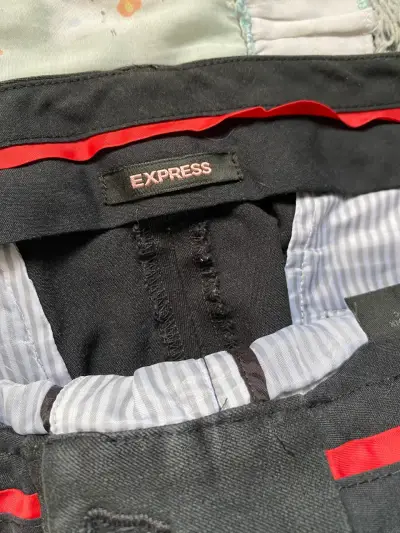 Pantalones de vestir Express negros - miniatura 1