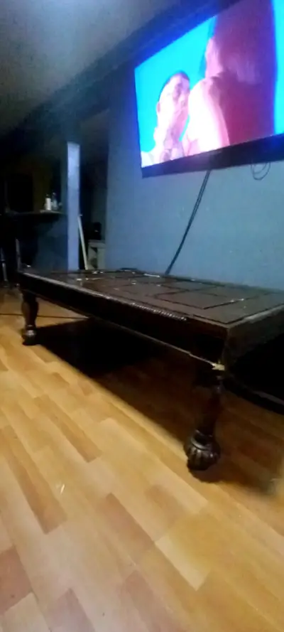 Mesa de centro de madera oscura - miniatura 2