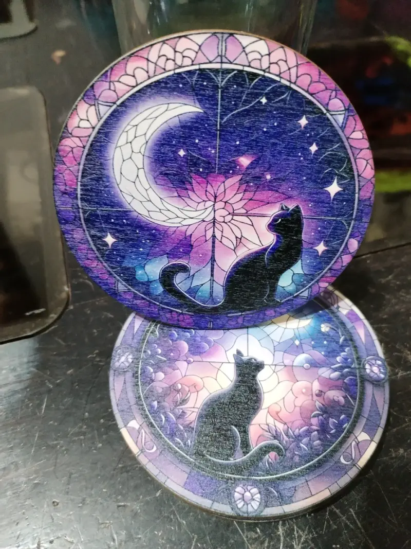 Posavasos con diseño de perros pintados - 5