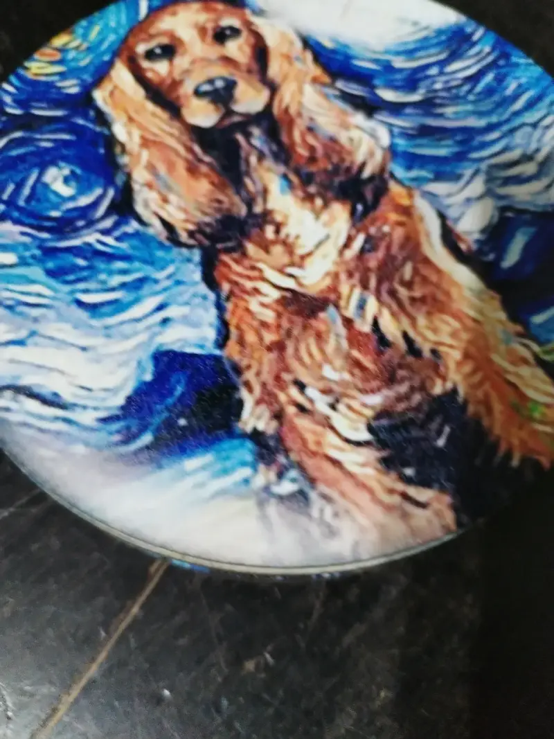 Posavaso decorativo con diseño de perro