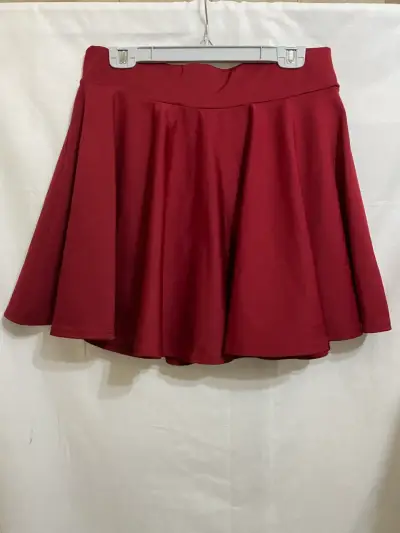 Falda skater burdeo con short interior - miniatura 1