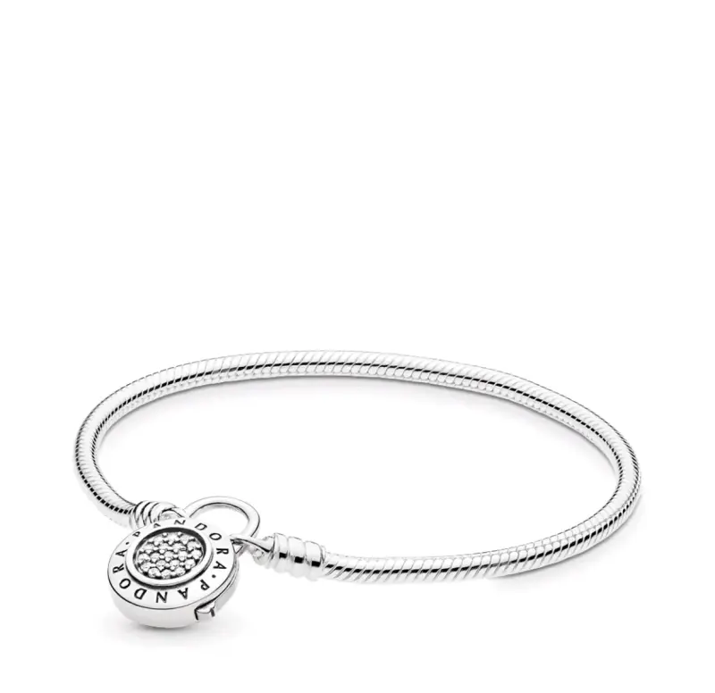 Pulsera Pandora de plata con dije - 4