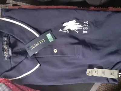 Polera polo USPA rosa para hombre - miniatura 4
